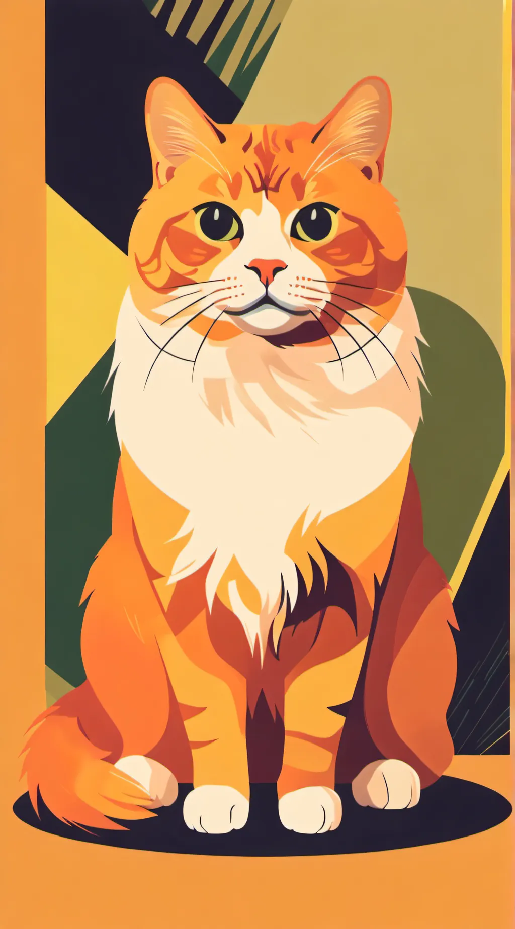 ai character: cat 2 background