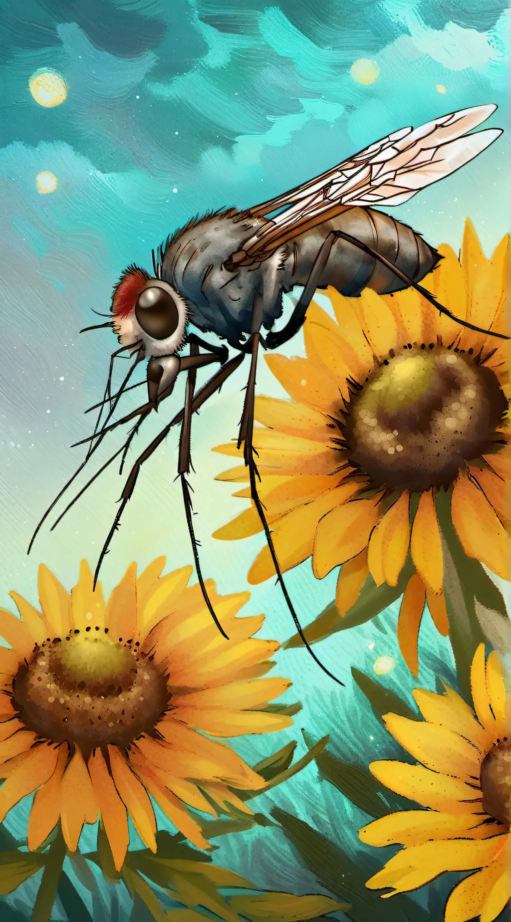 ai character: 100T mosquitoes background