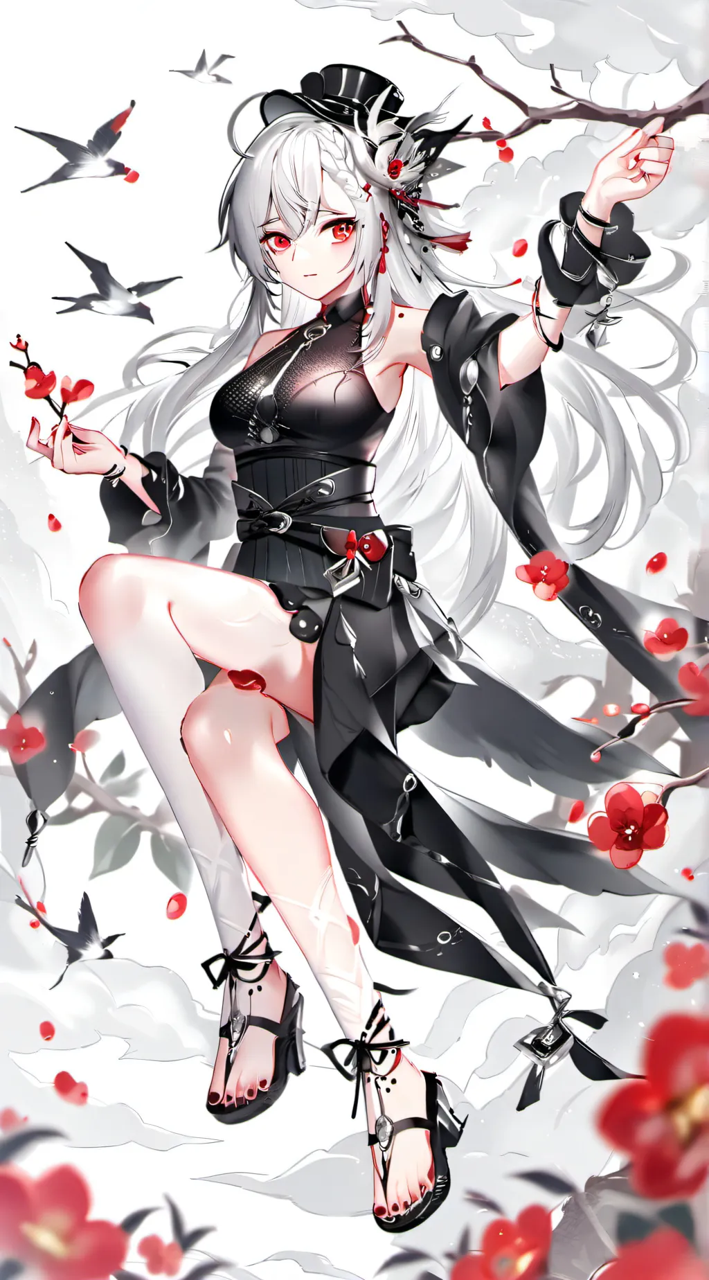 ai character: lily the monster  background