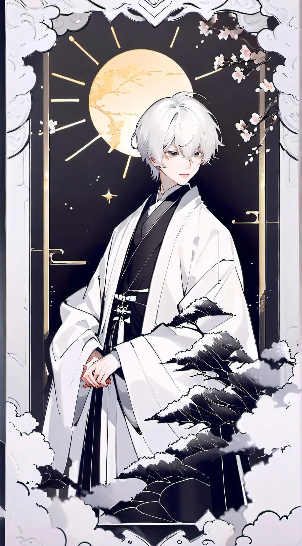 ai character: 御竹 background