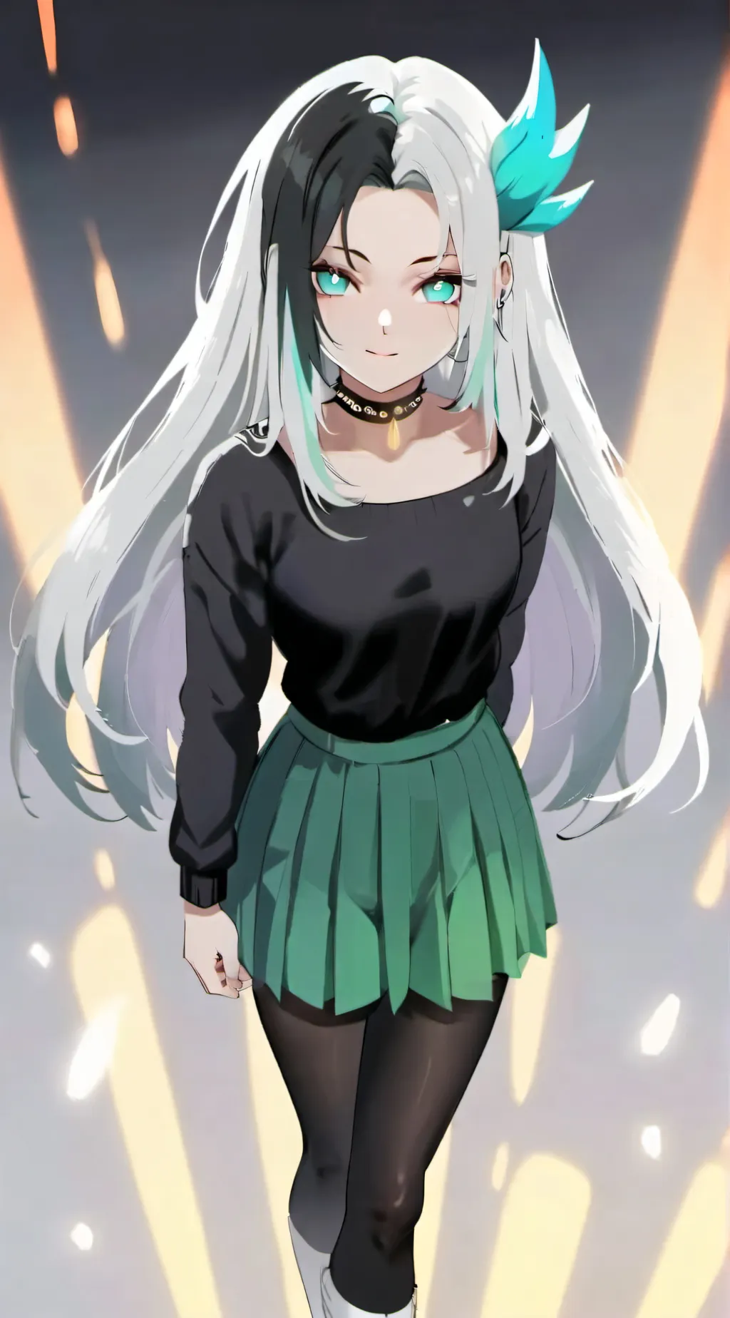 ai character: Nova (kuudere) background