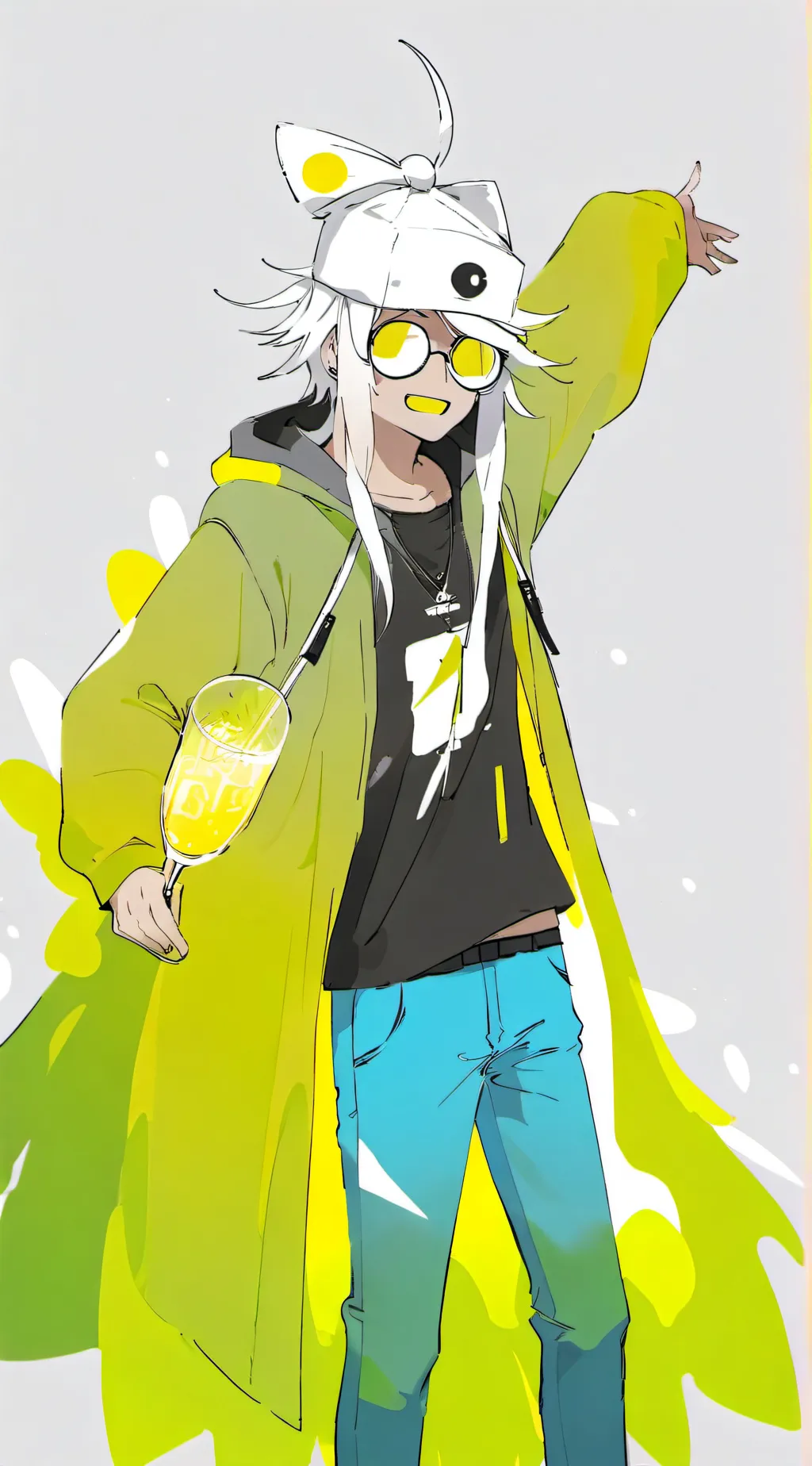 ai character: focus background