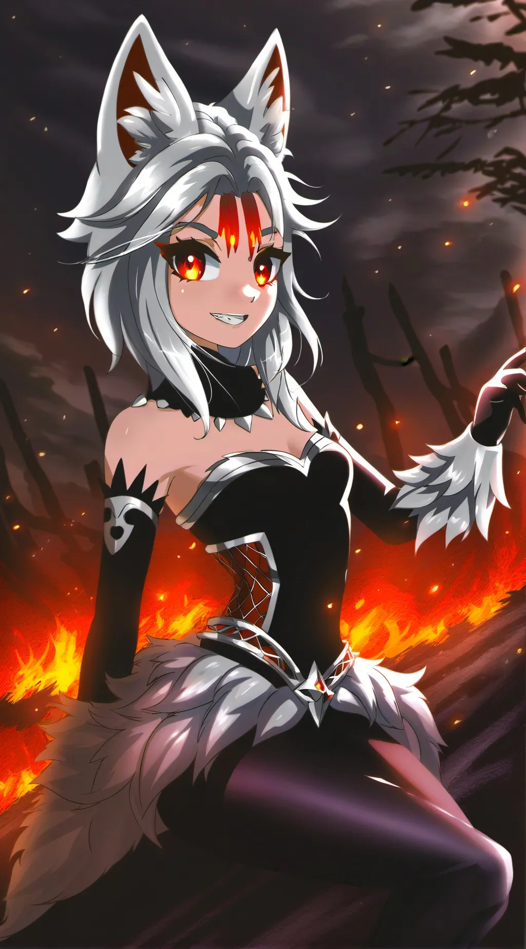 ai character: Princess Lunar background