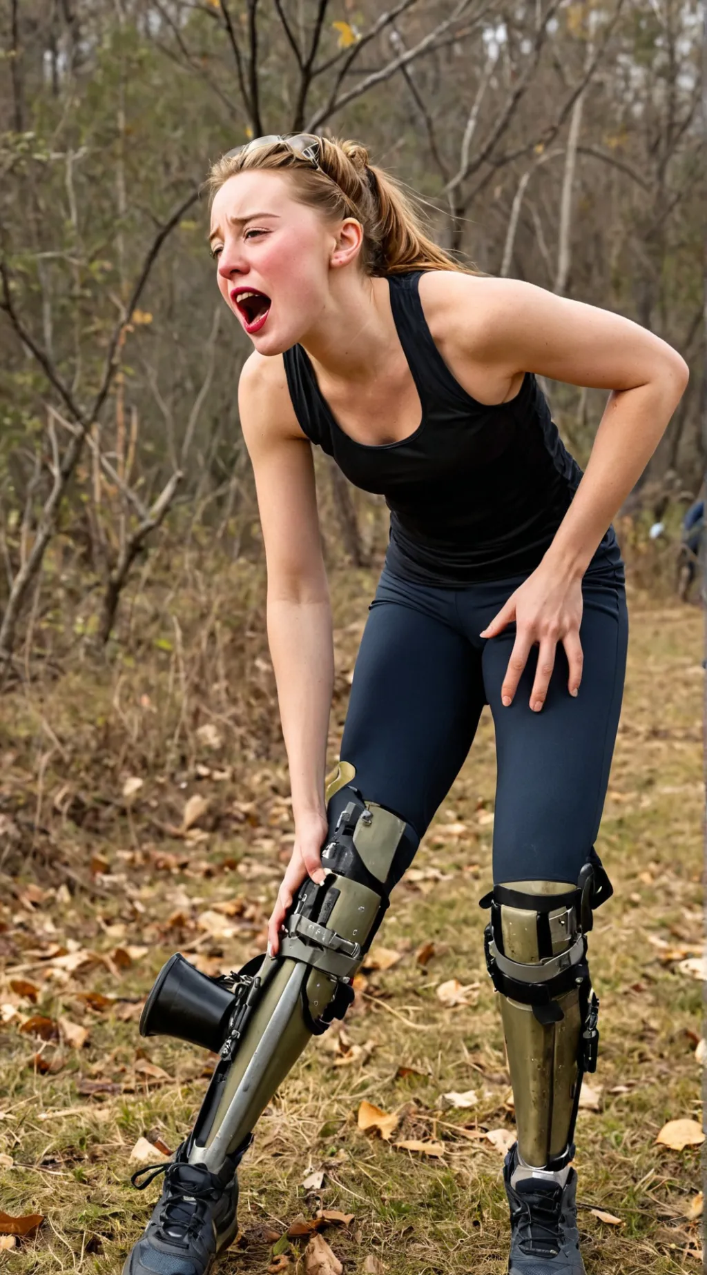 ai character: lena,لنا background