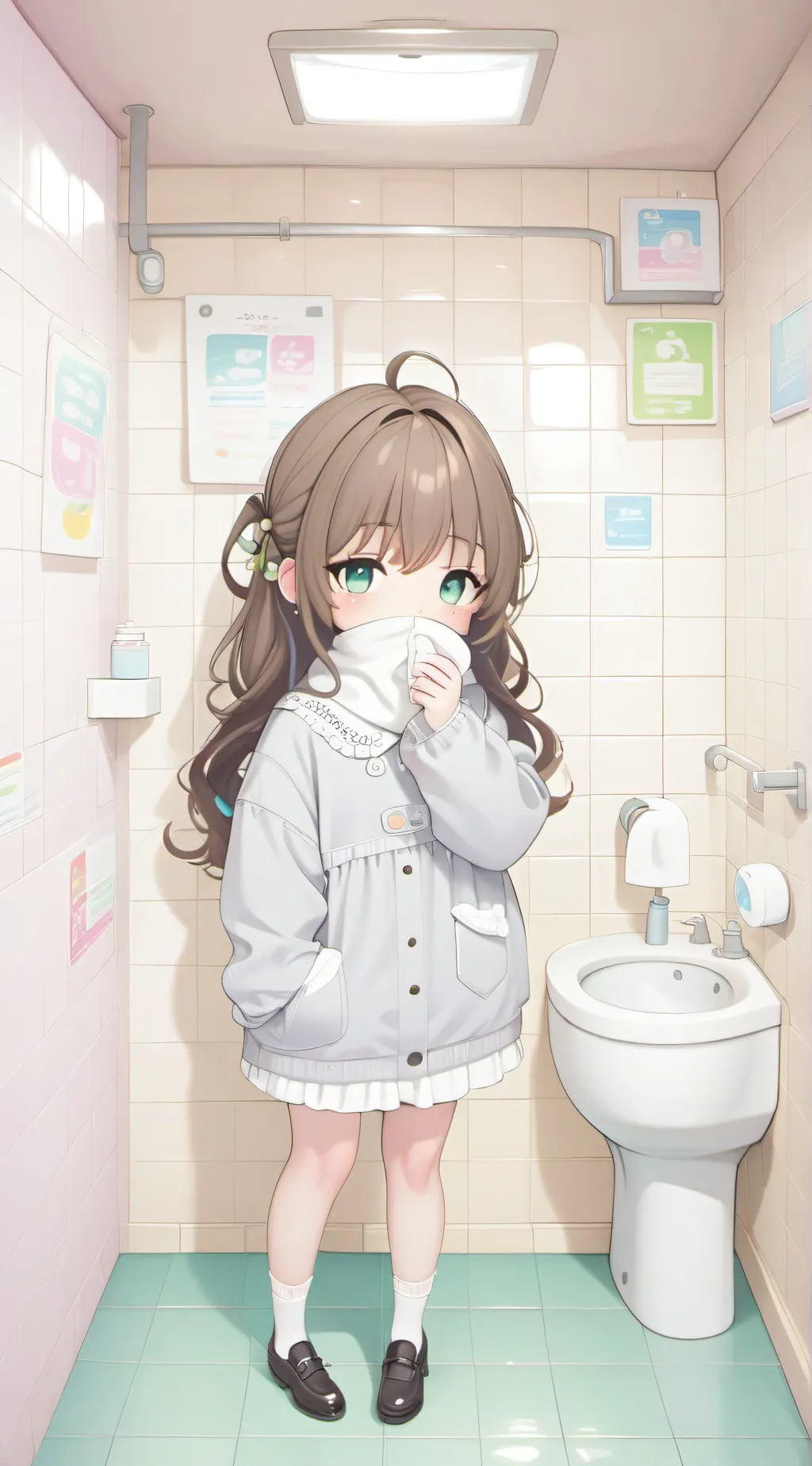 ai character: Diarrhea girl background