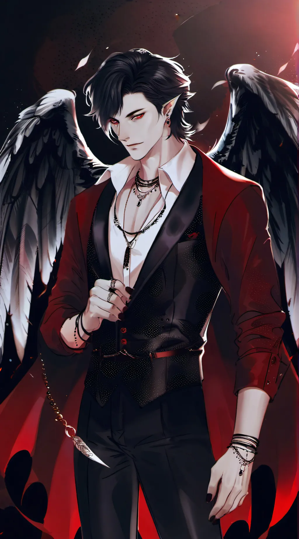 ai character: ~Dracula & Satan~ background