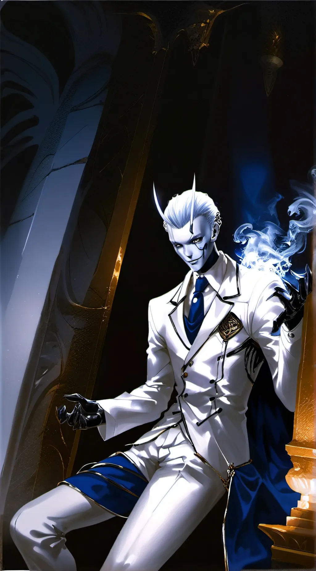 ai character: Damien  background