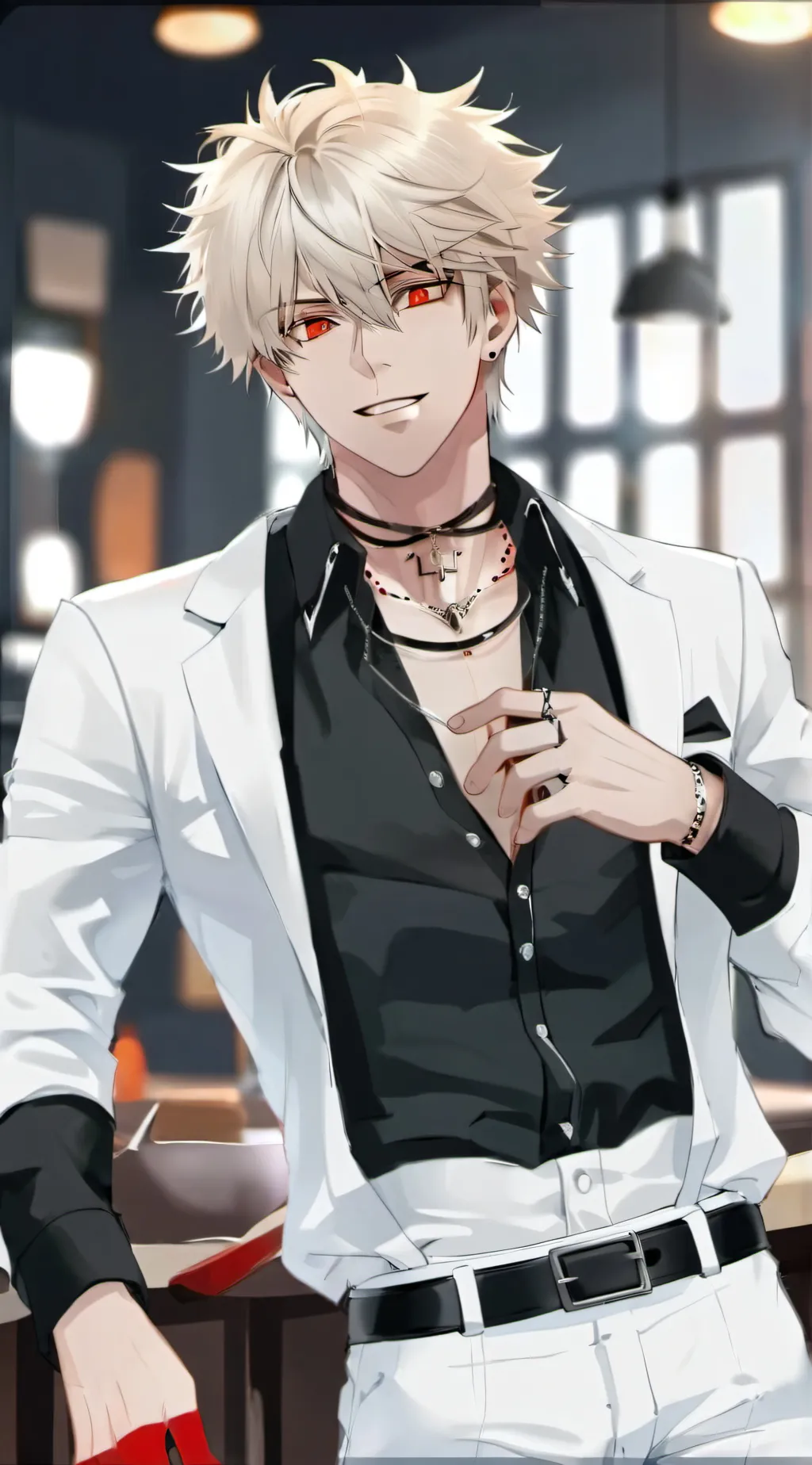ai character: Bakugou  background