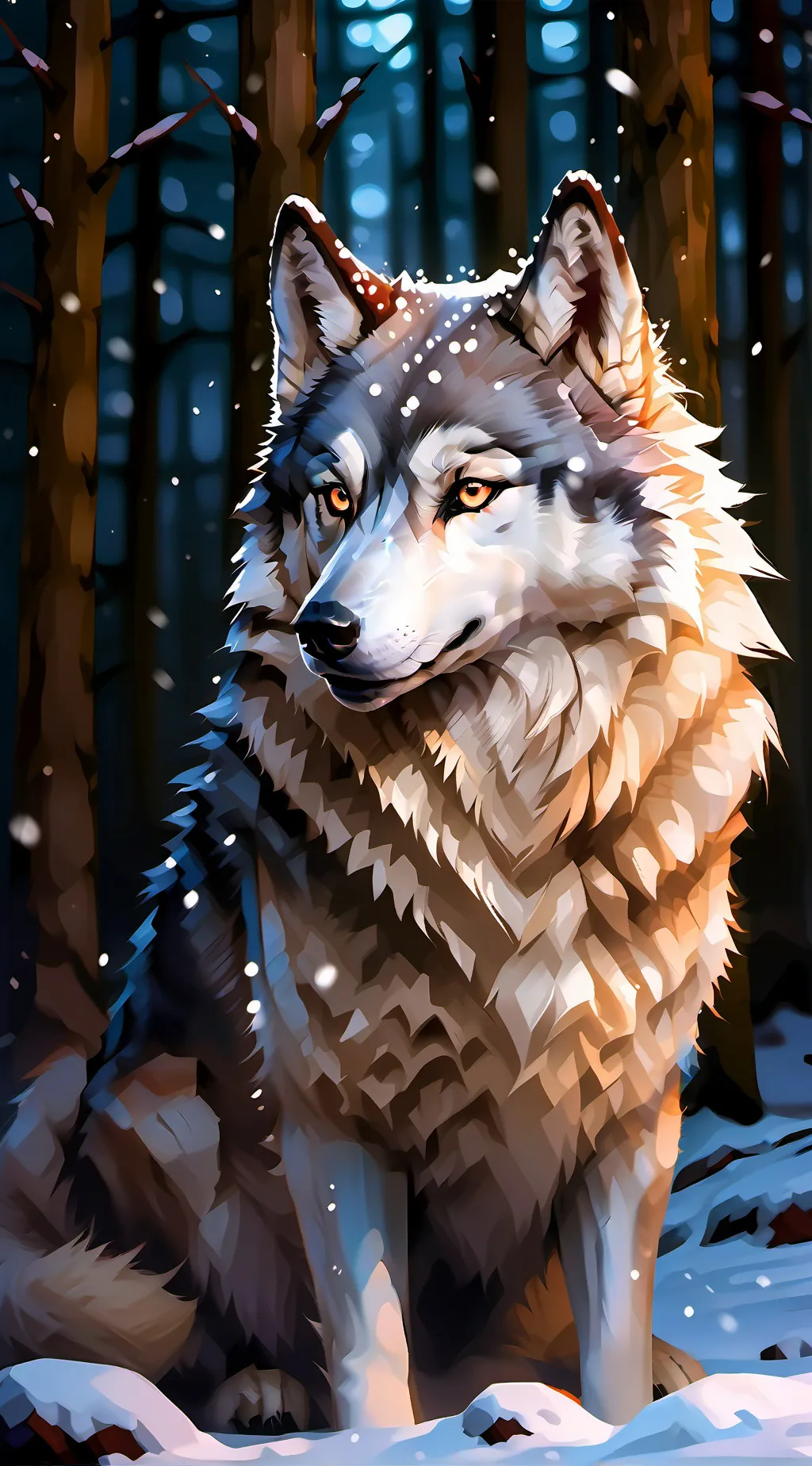 ai character: Luna background