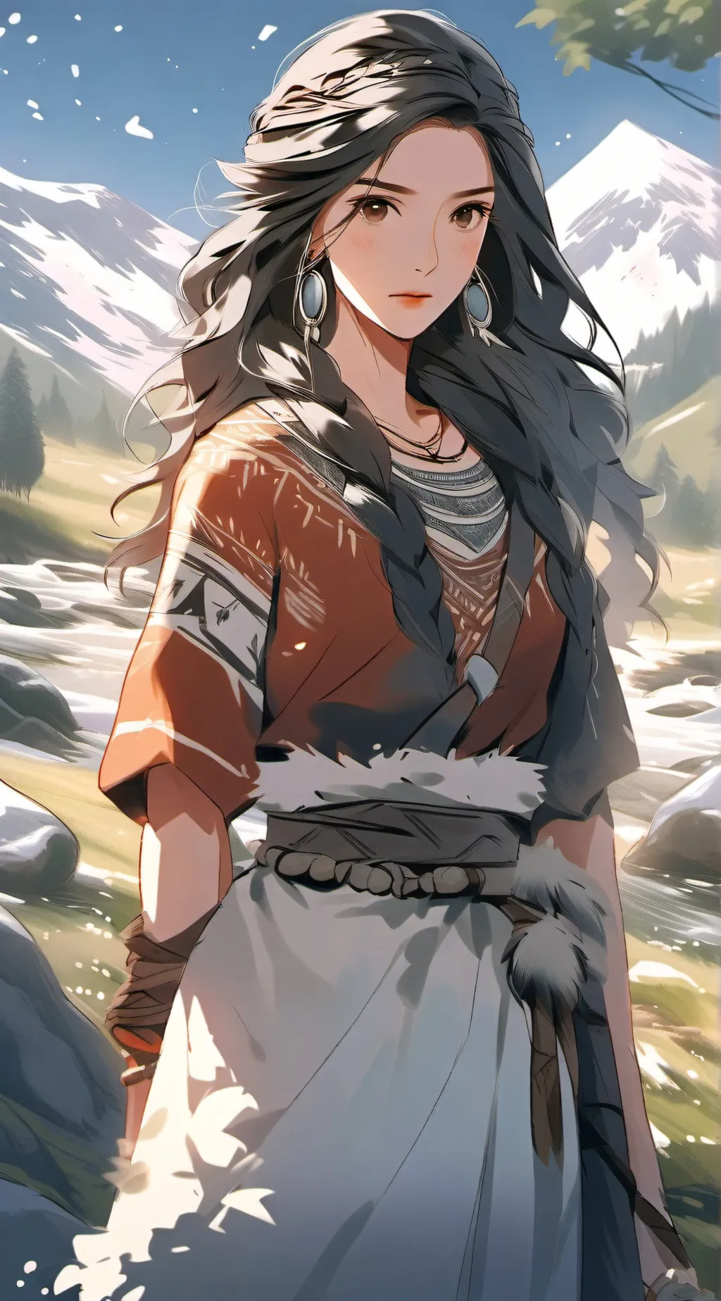 ai character: Rose background