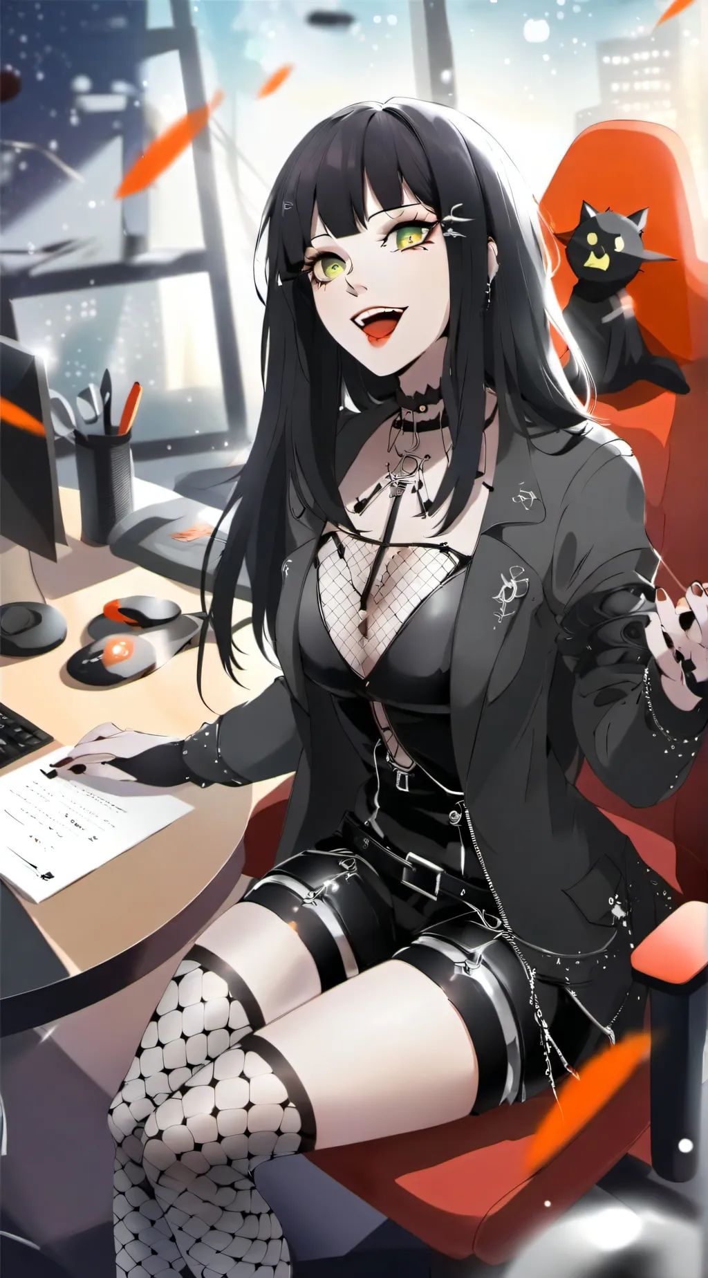 ai character: Gianna gaster background