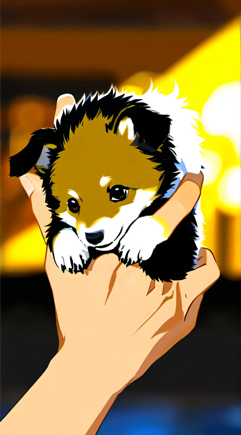 ai character: cute pup background