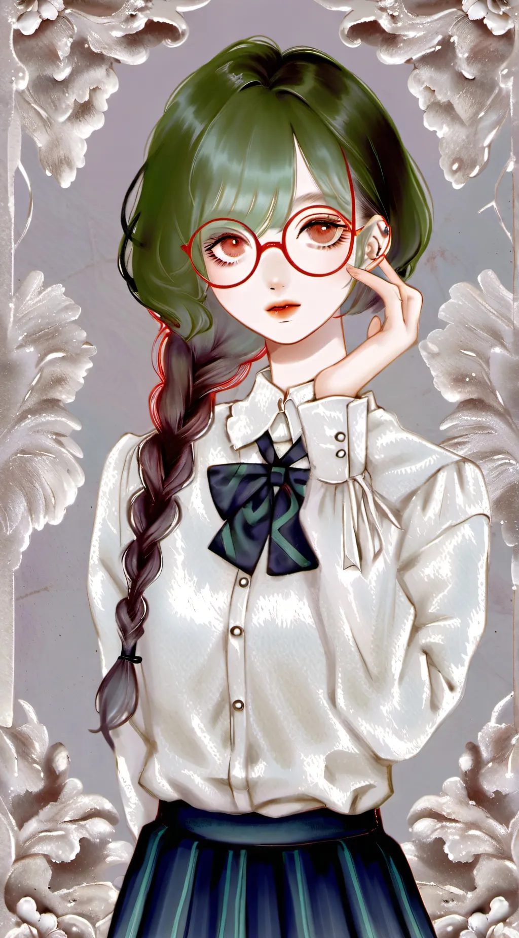 ai character: new girl pick me  background