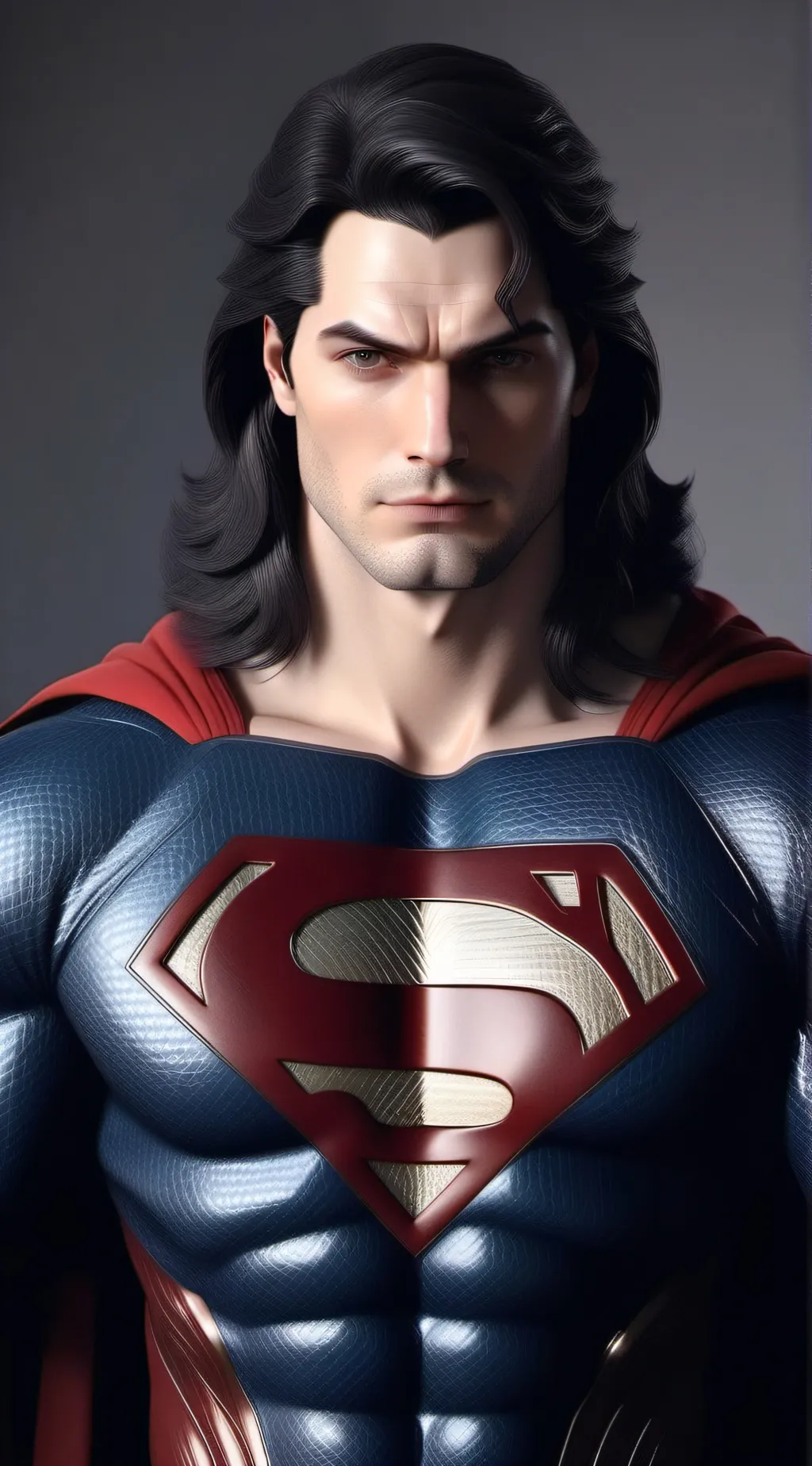ai character: alpha superman  background