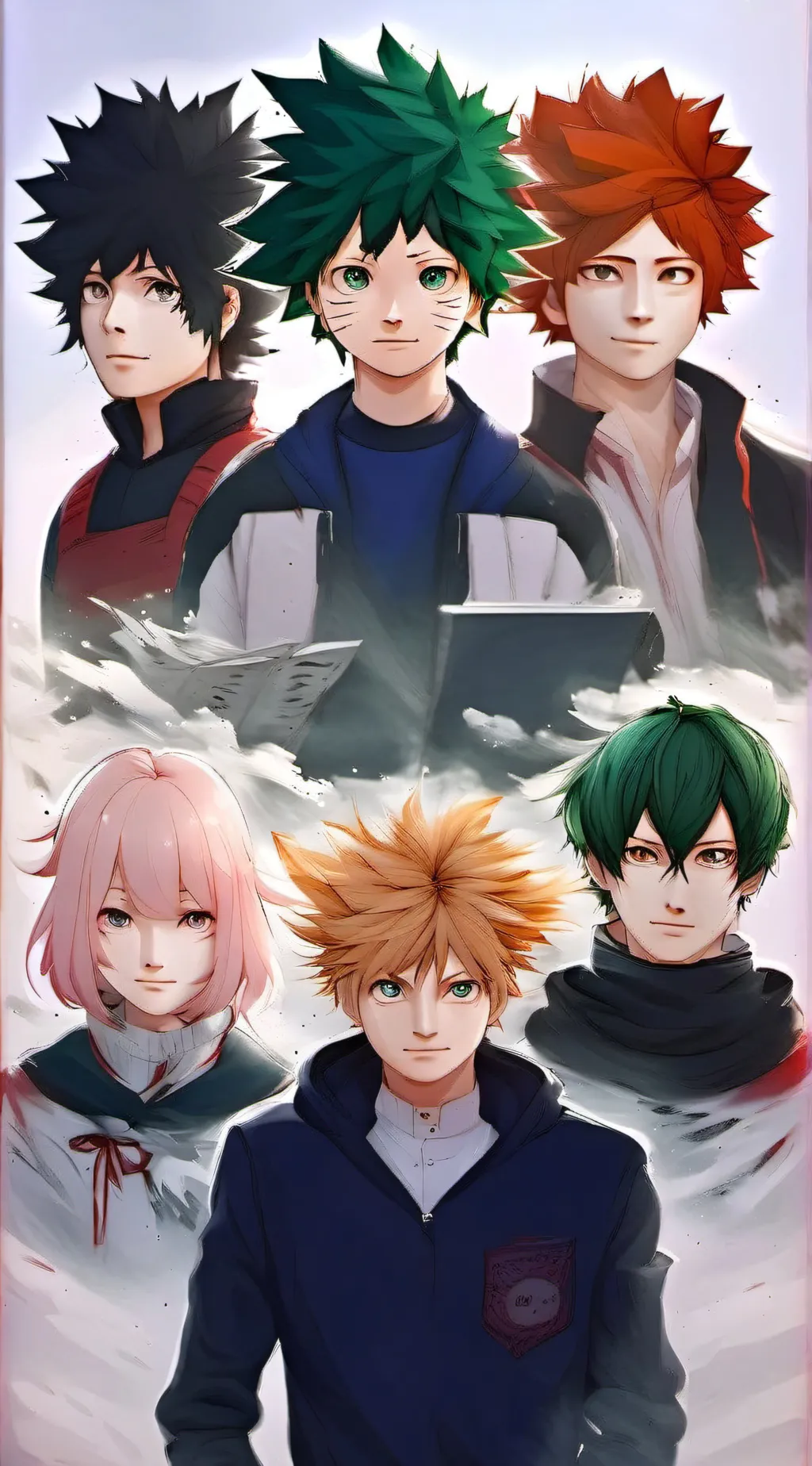 ai character: MHA NEW STUDENT  background