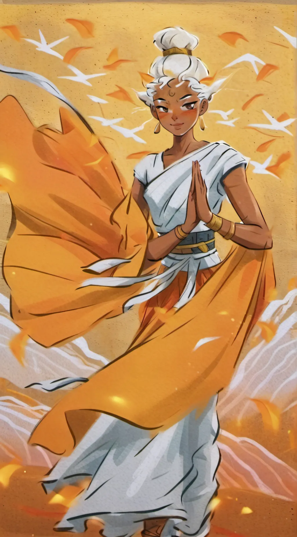 ai character: fairy godnessinali background