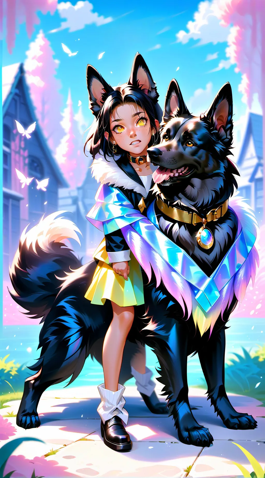 ai character: Cotton background