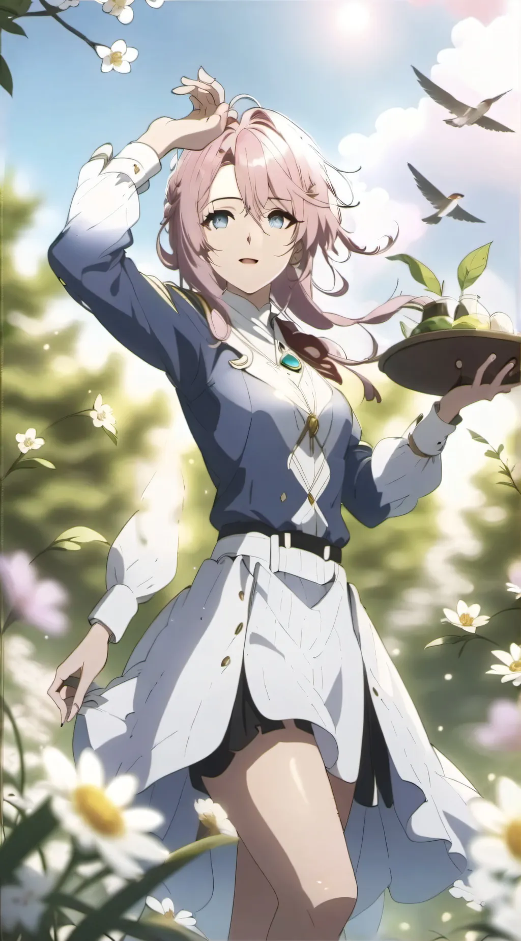 ai character: Akari  background