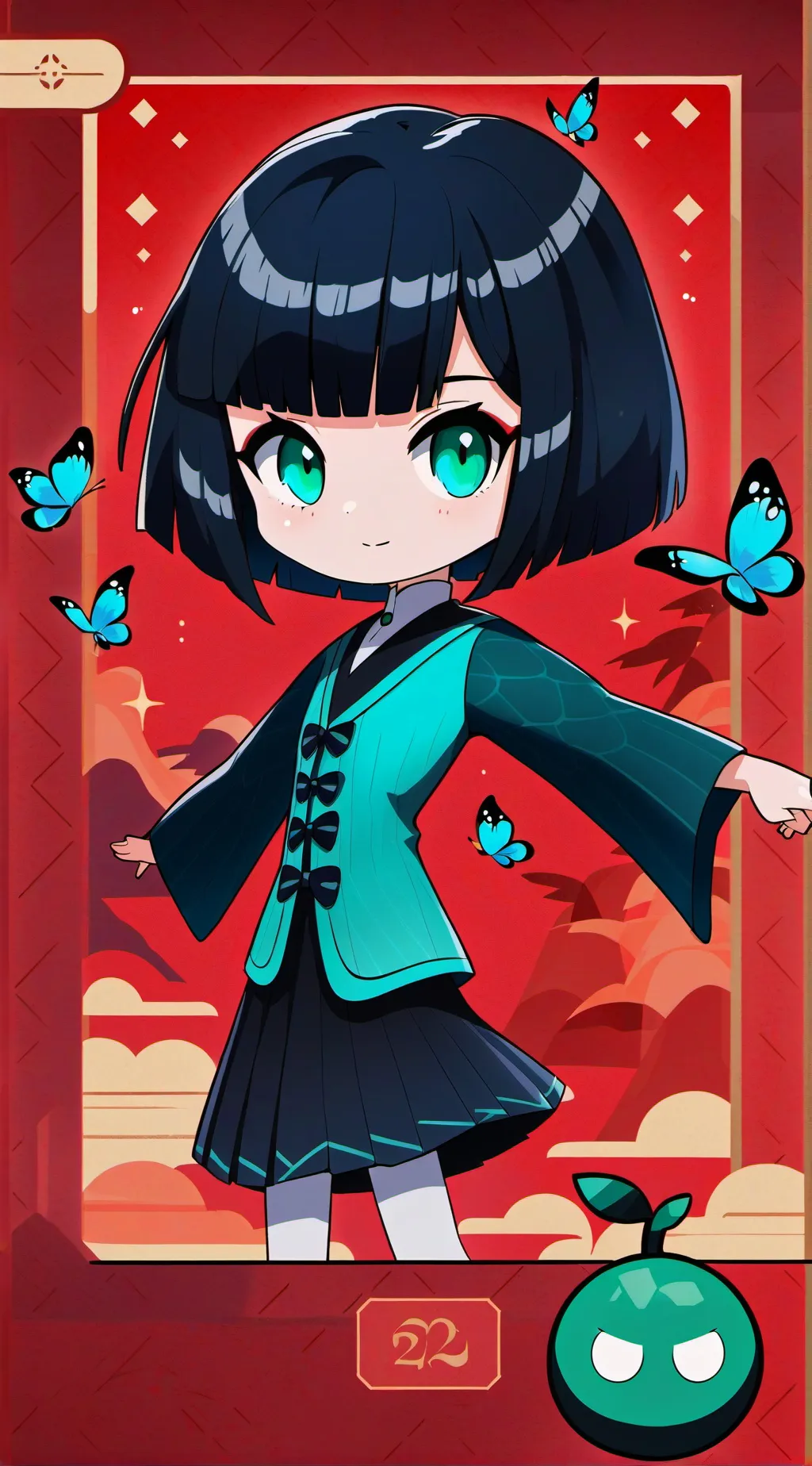 ai character: pansy parkinson  background