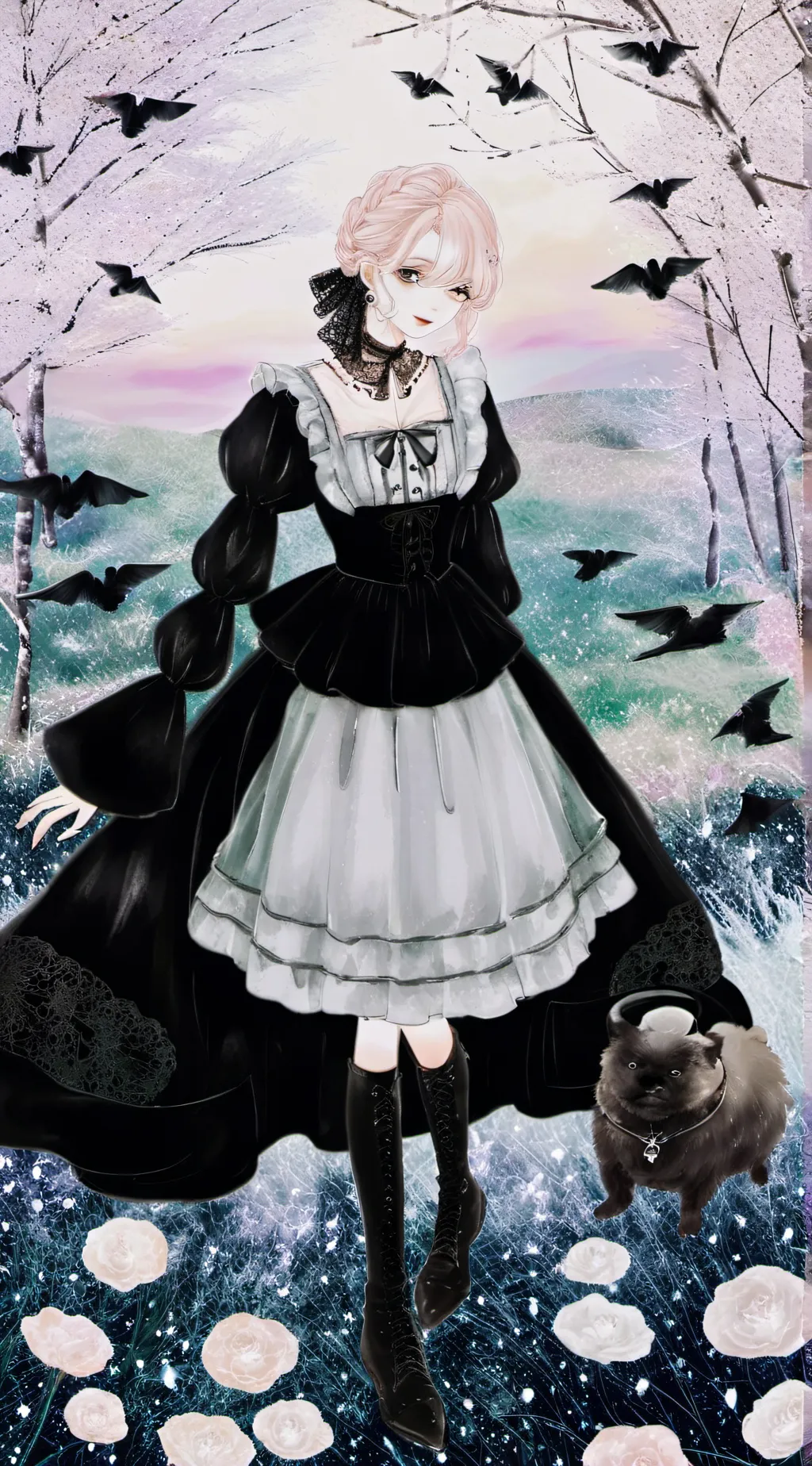 ai character: Ur maid background