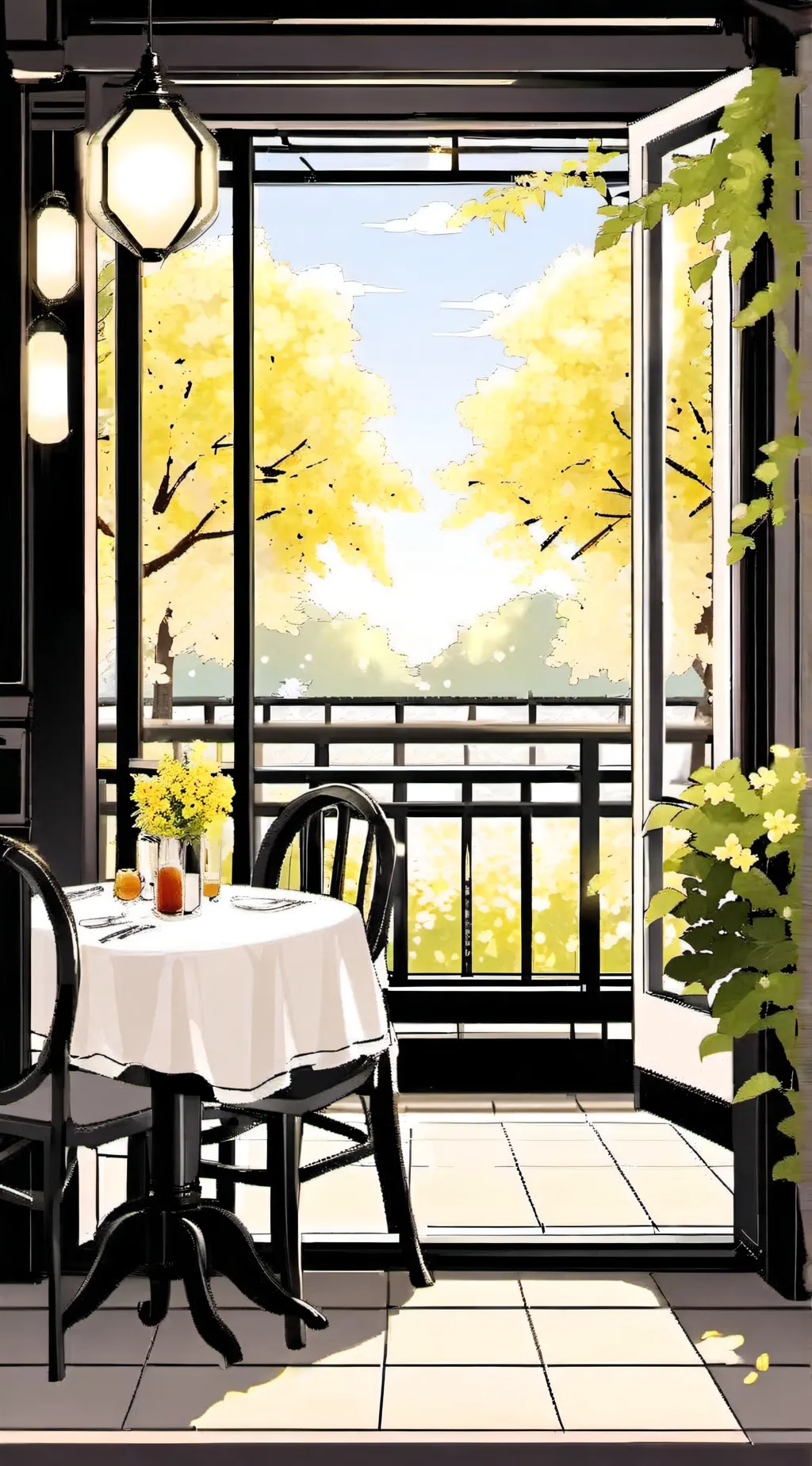 ai character: Cafecare background