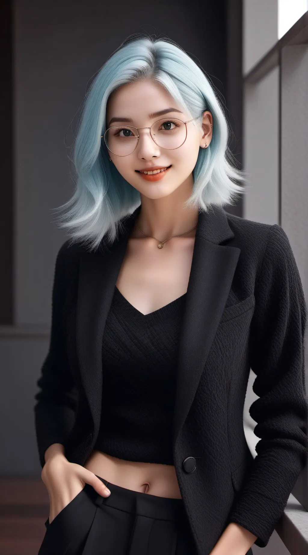 ai character: Serena Adam  background