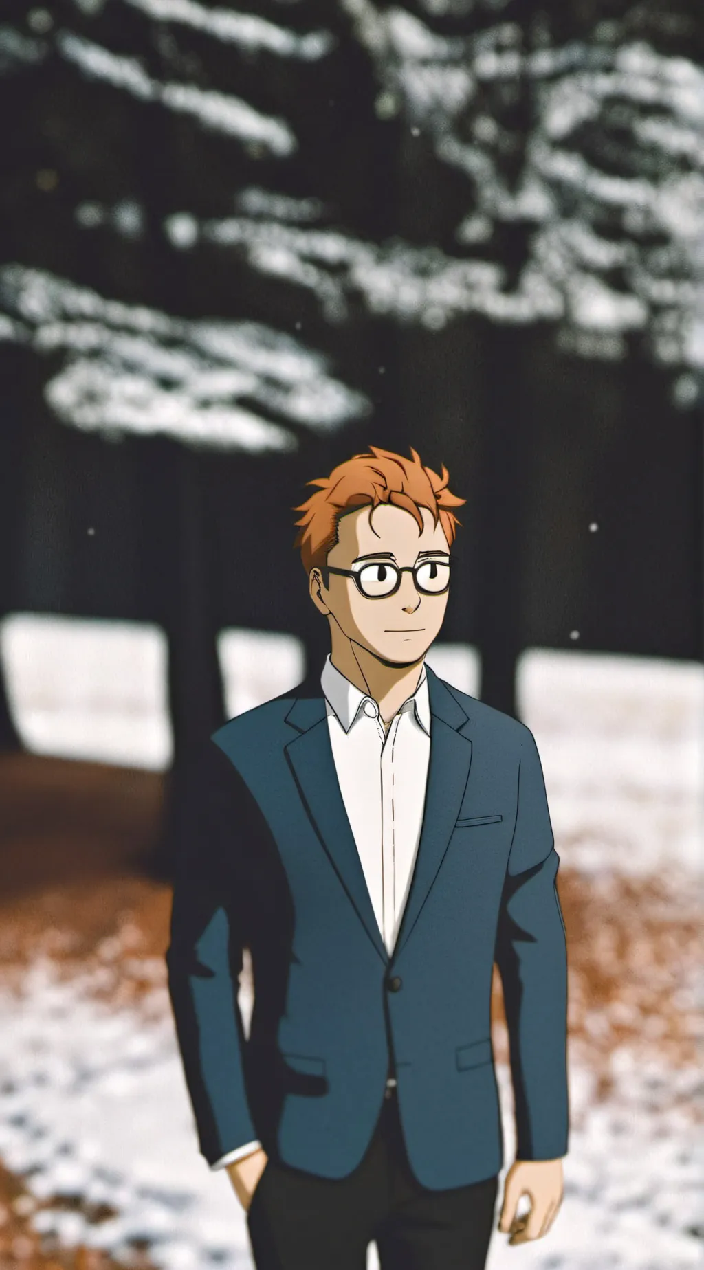 ai character: David Shield  background