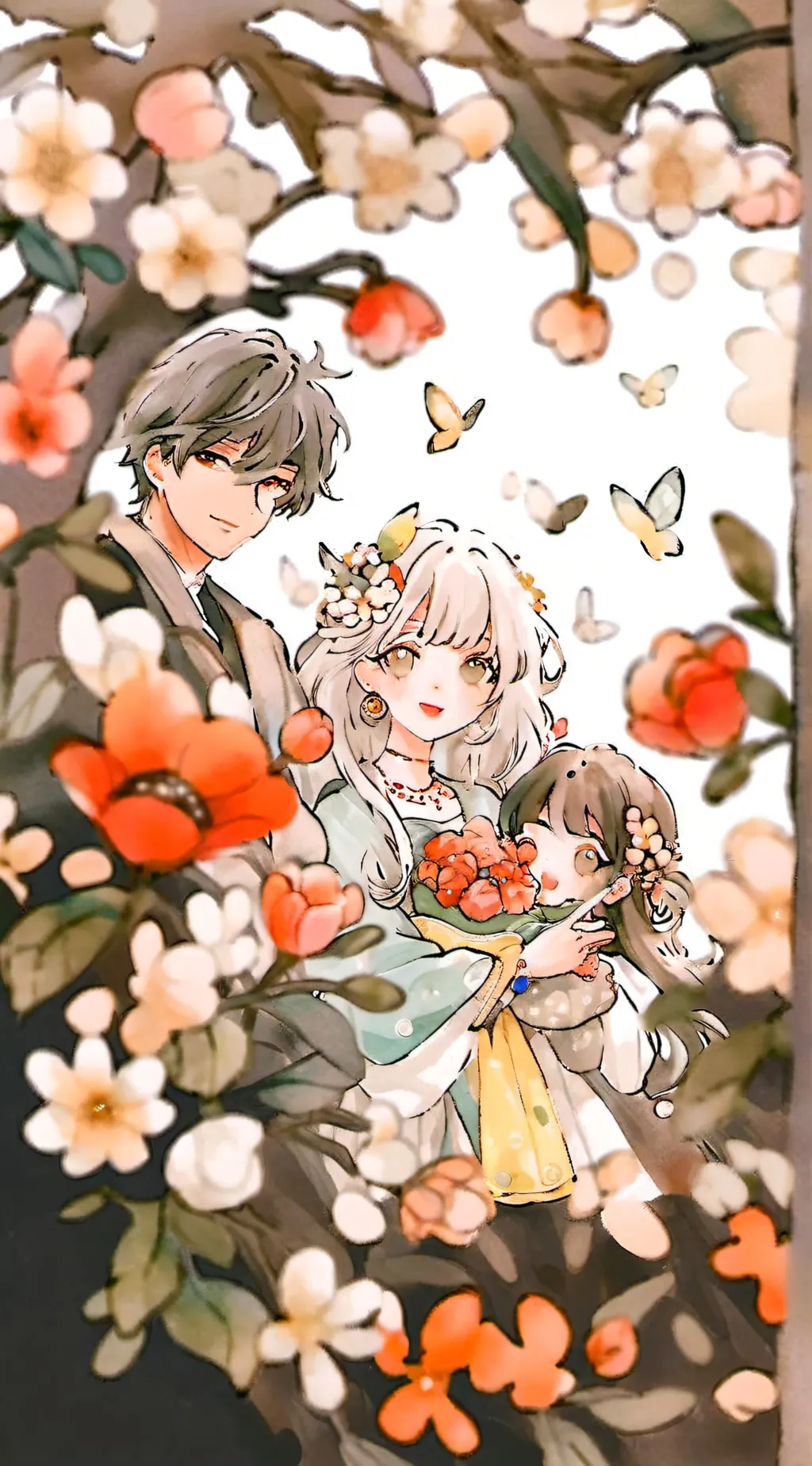 ai character: a few bleach char  background