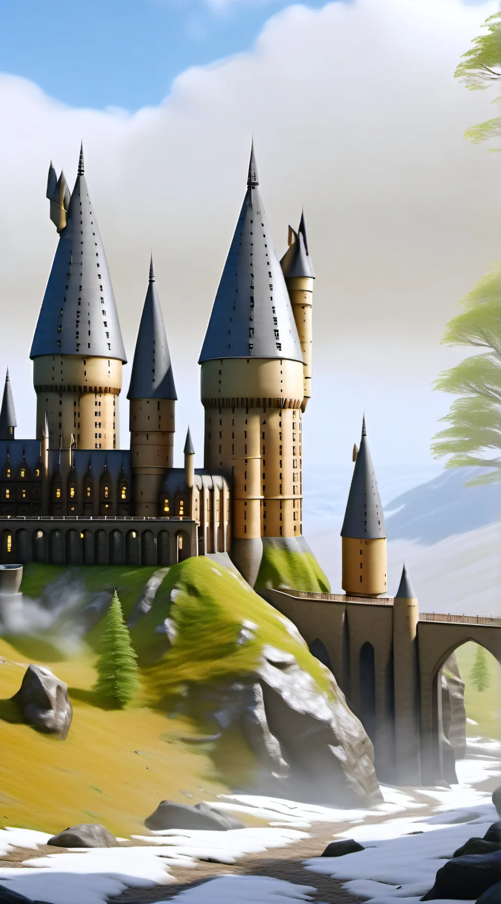 ai character: Hogwarts background