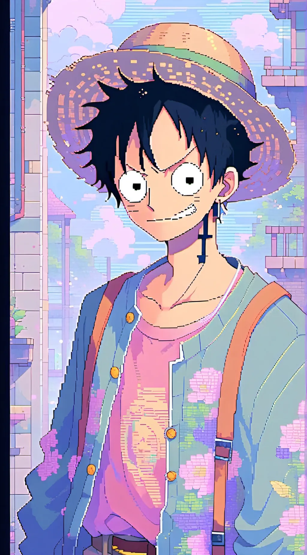 ai character: luffy background