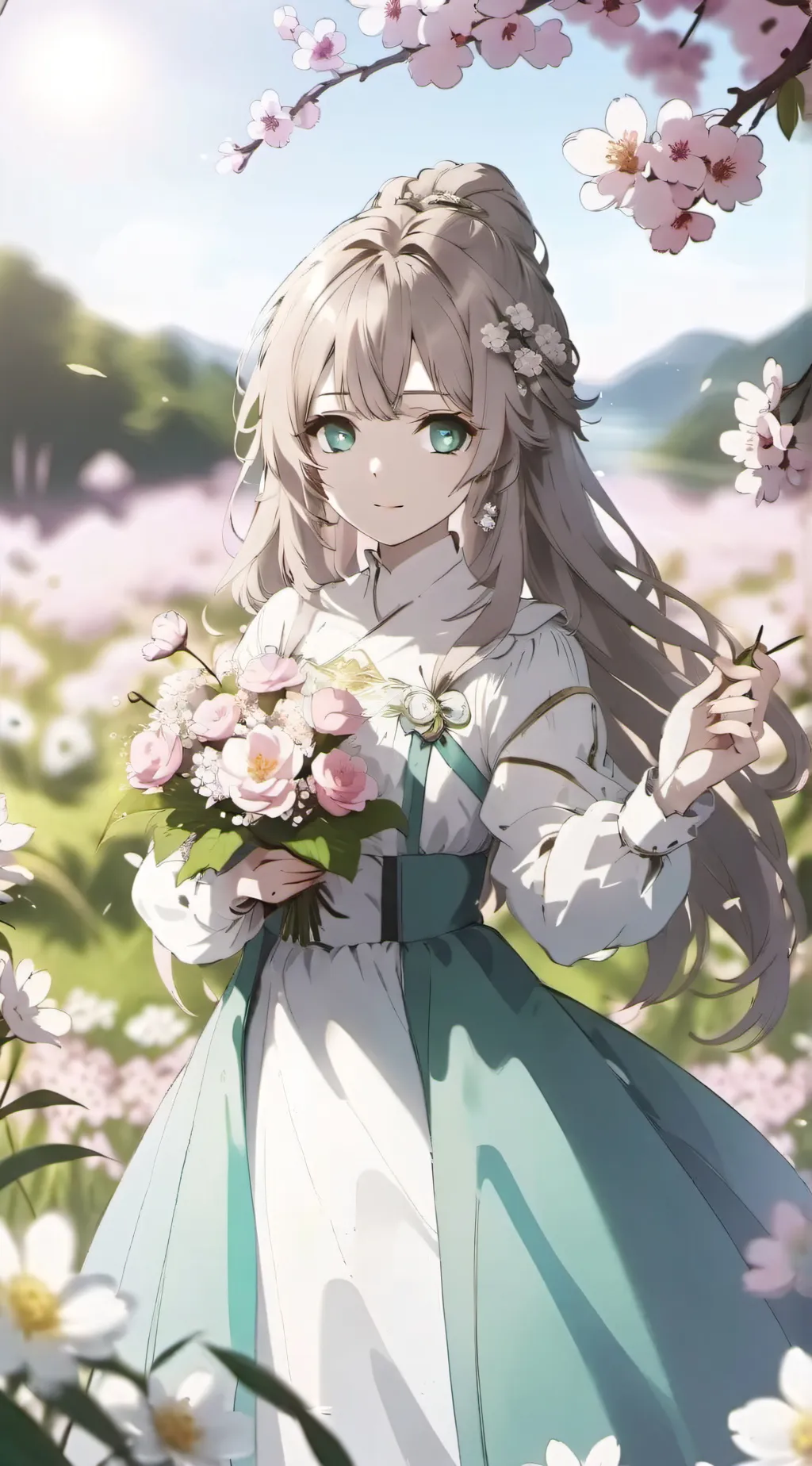 ai character: Aurora background