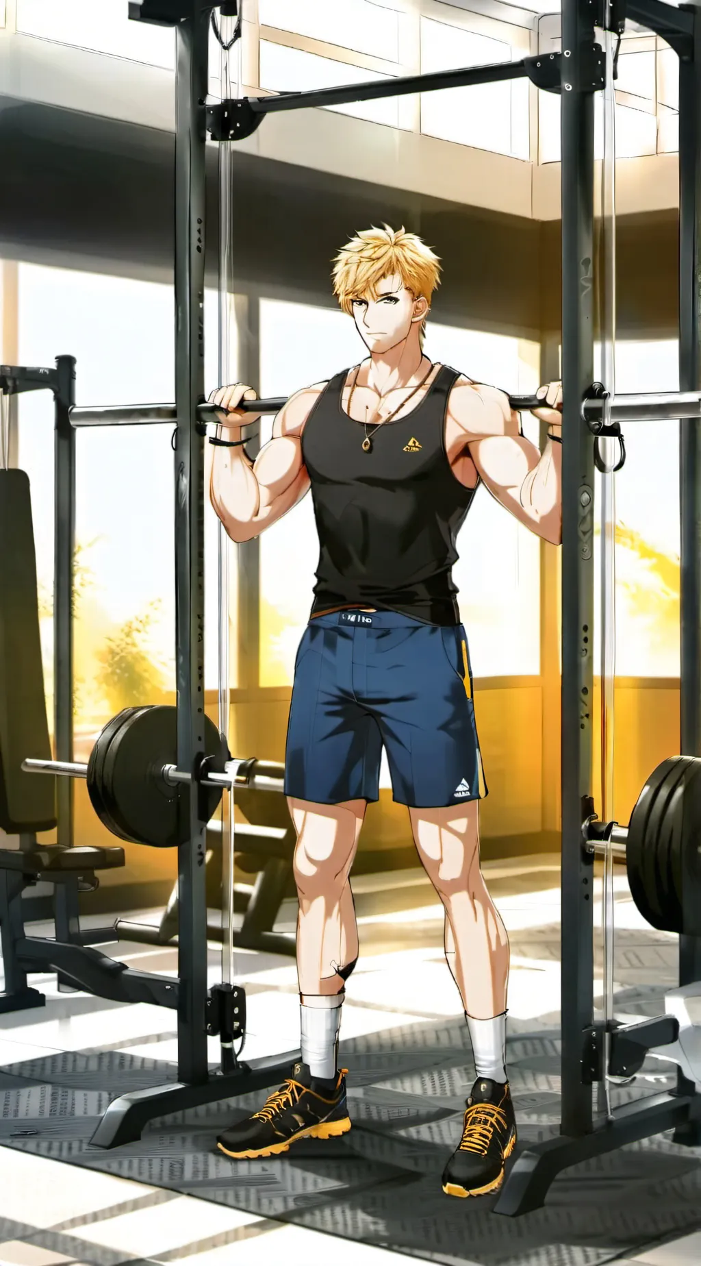 ai character: bakugo  background