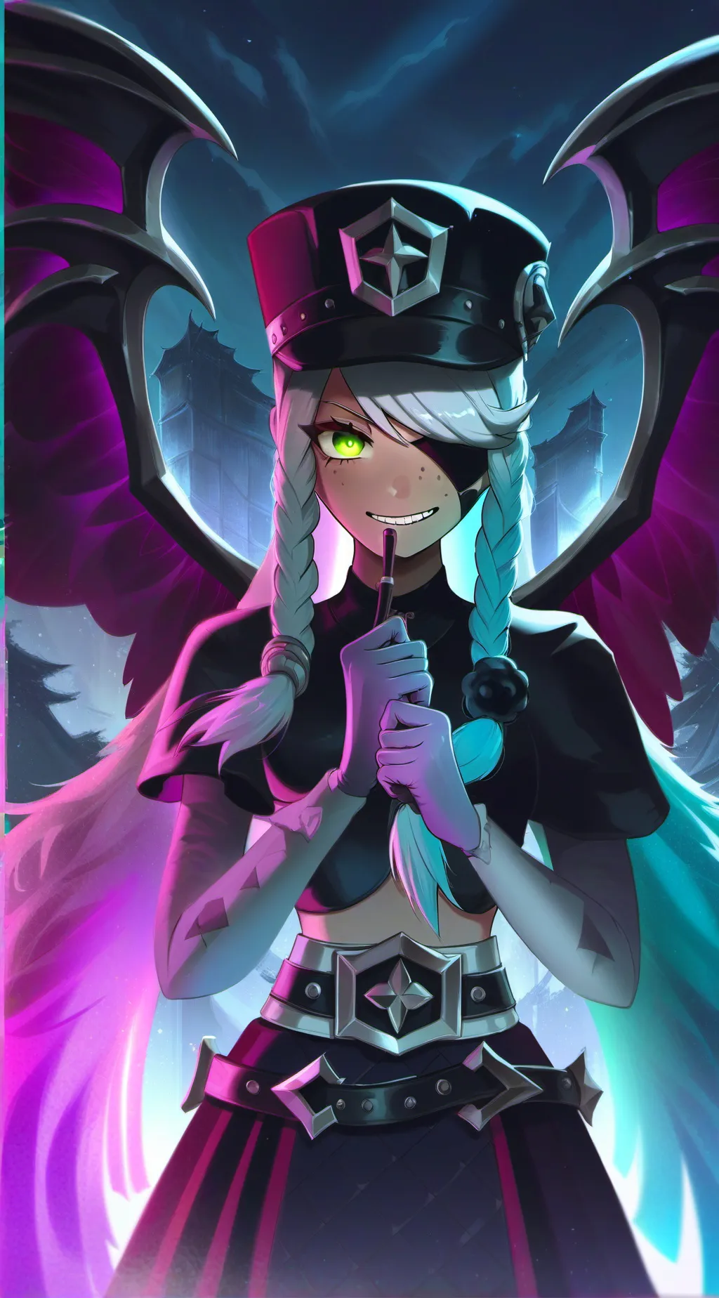 ai character: demon background