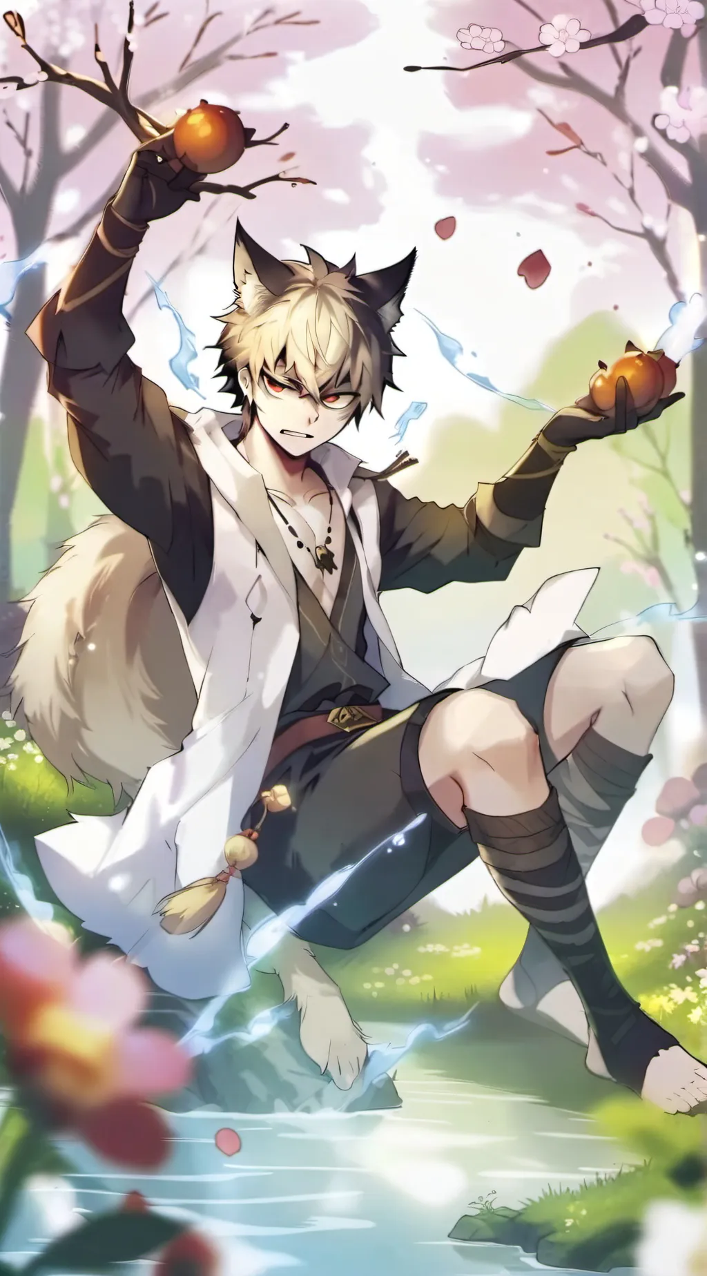 ai character: Bakugo/palmranein background