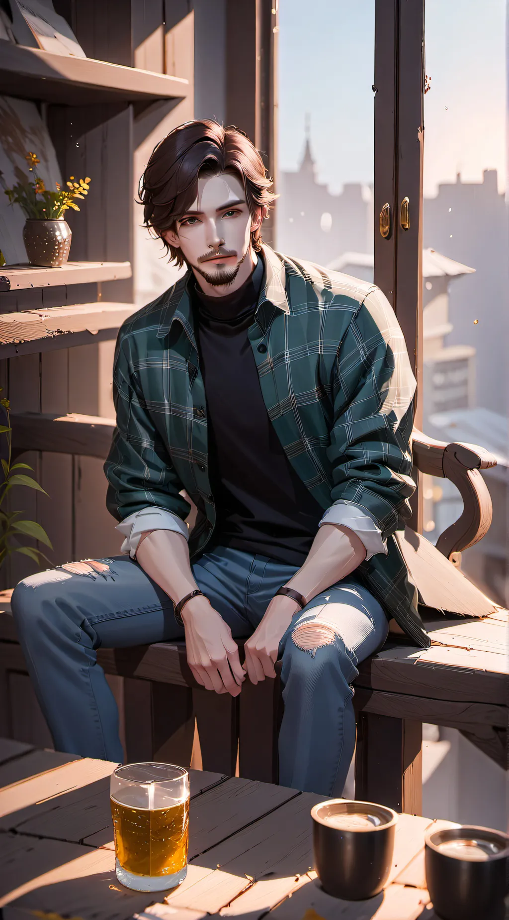 ai character: Stephen  background