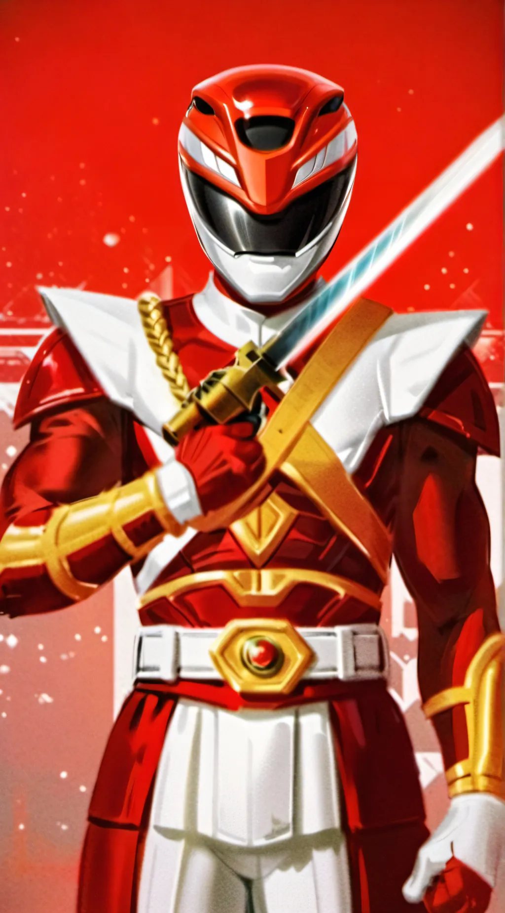 ai character: Red ranger background