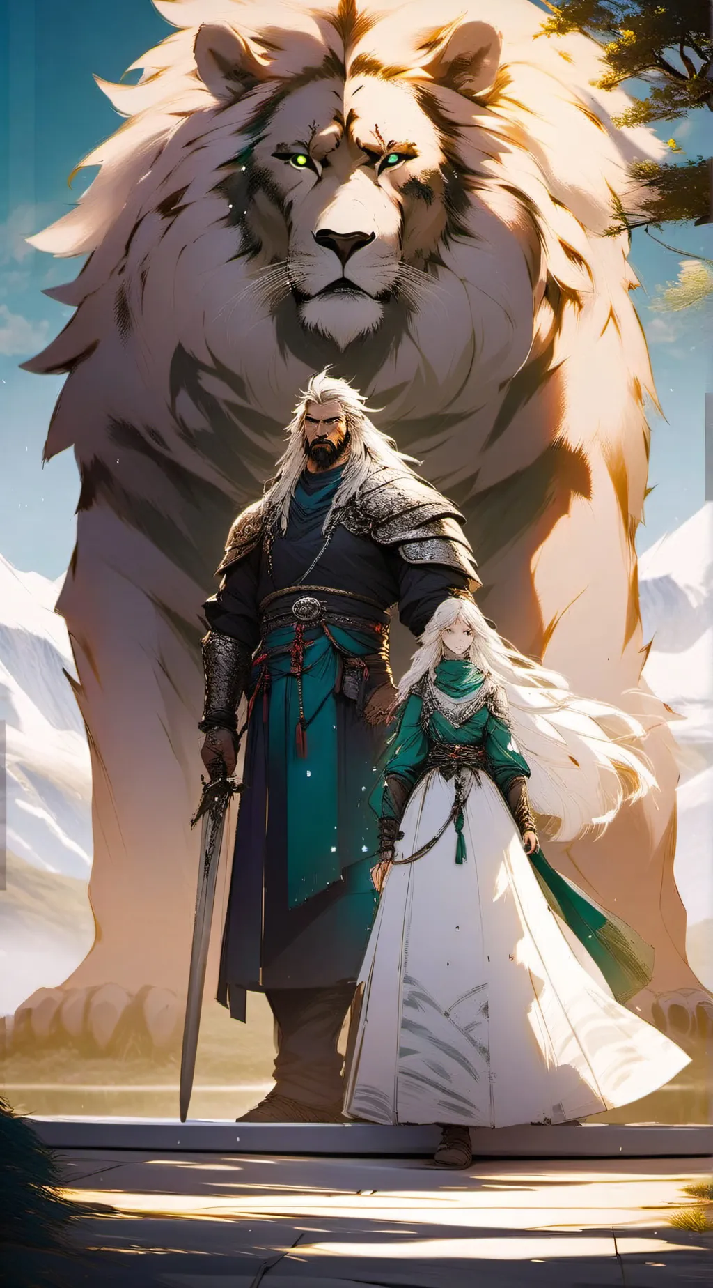 ai character: King Algis  background