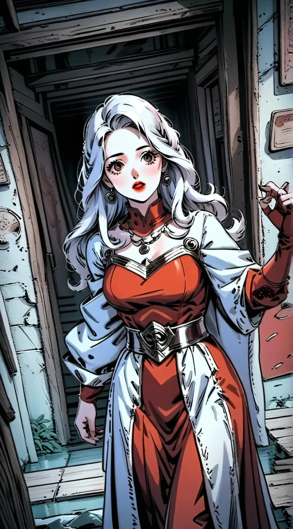 ai character: cute girl background