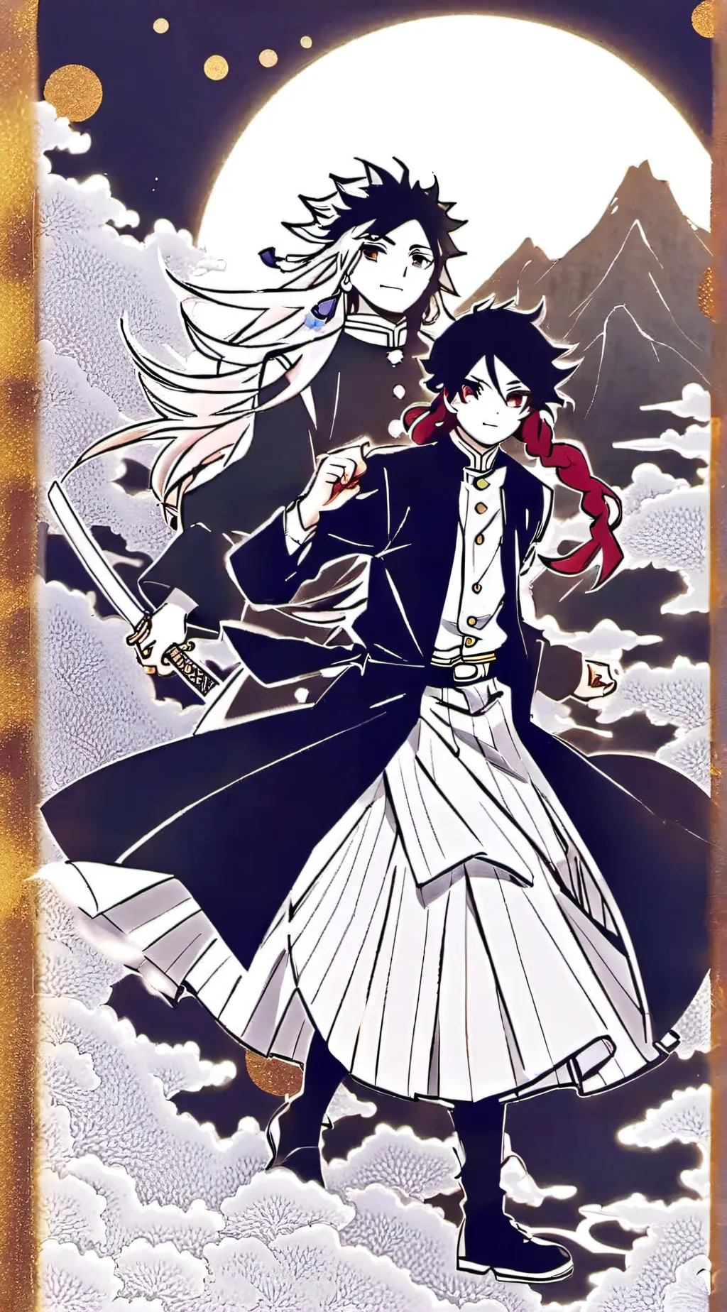 ai character: Sanemi and obanai background