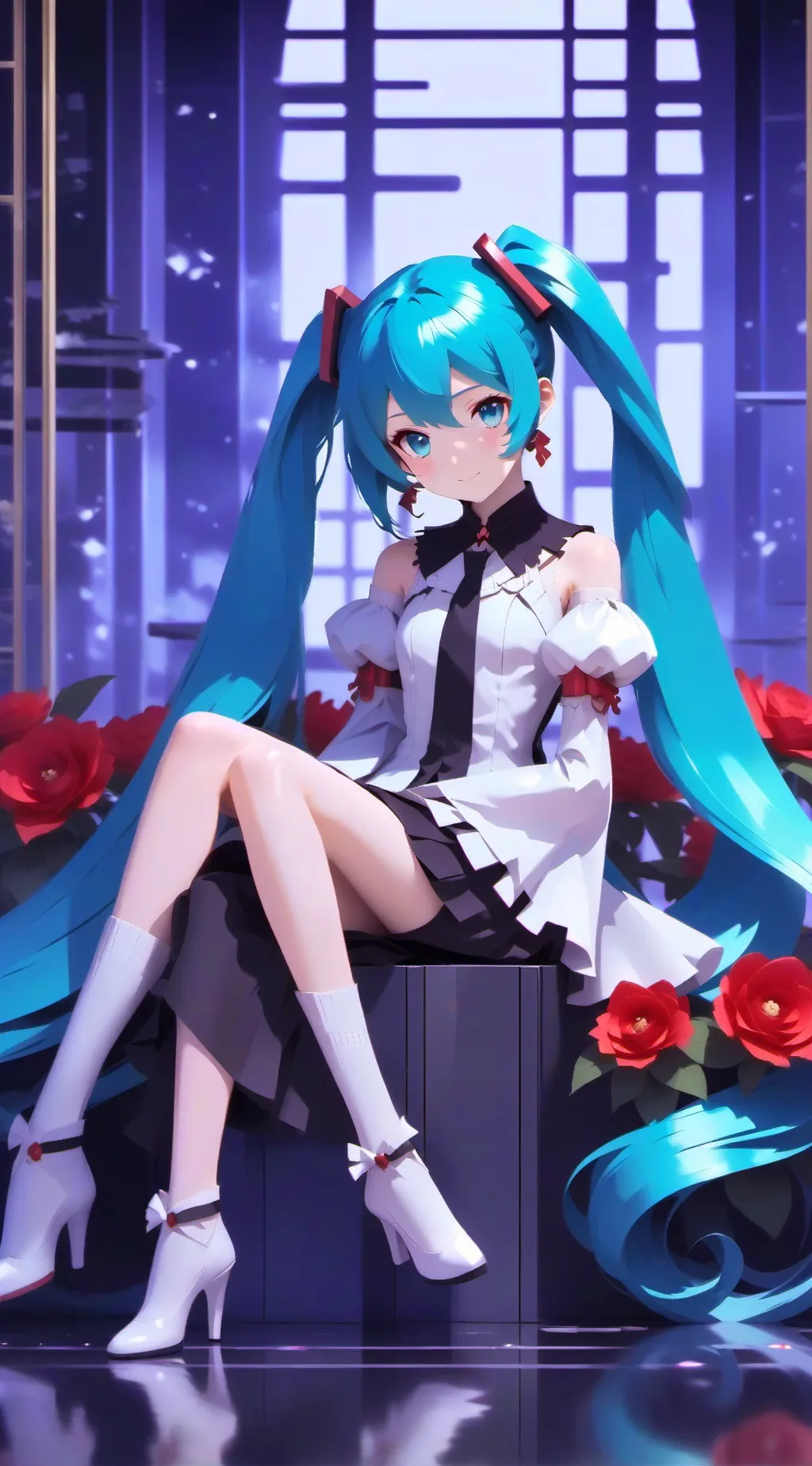 ai character: Messy Miku ❤️‍🩹 background