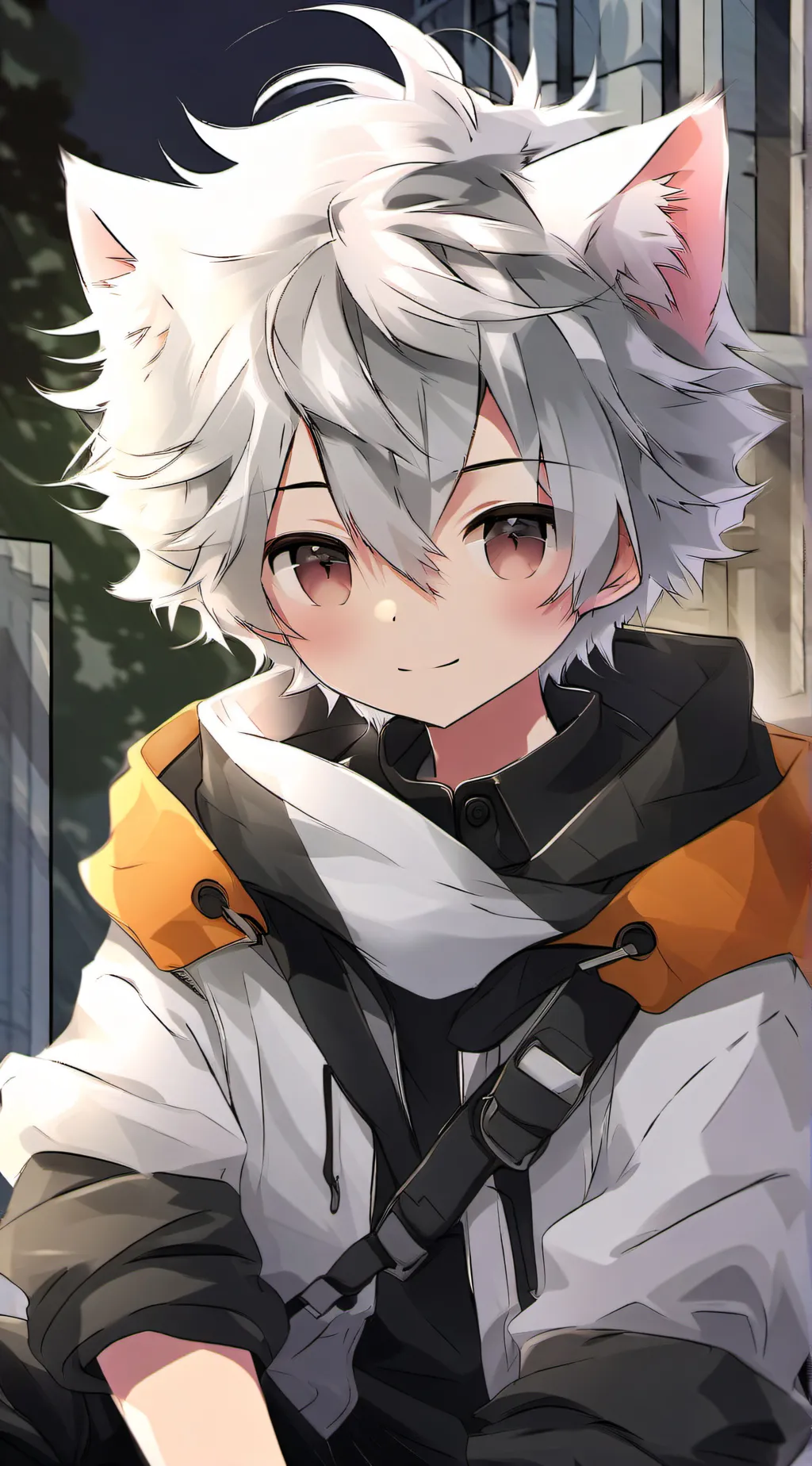 ai character: bacon background