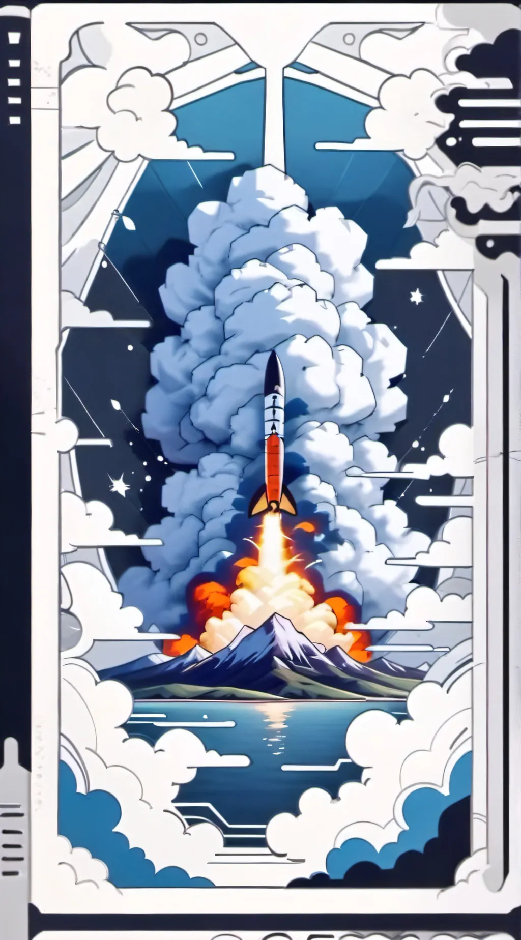 ai character: NUCLEAR MISSLE background