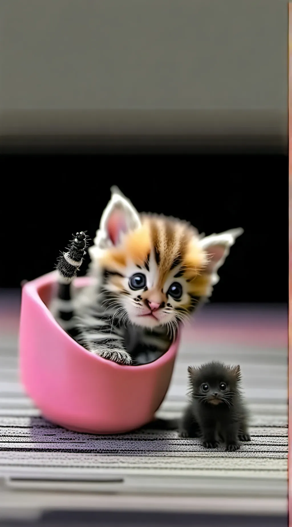 ai character: Cute kitty  background