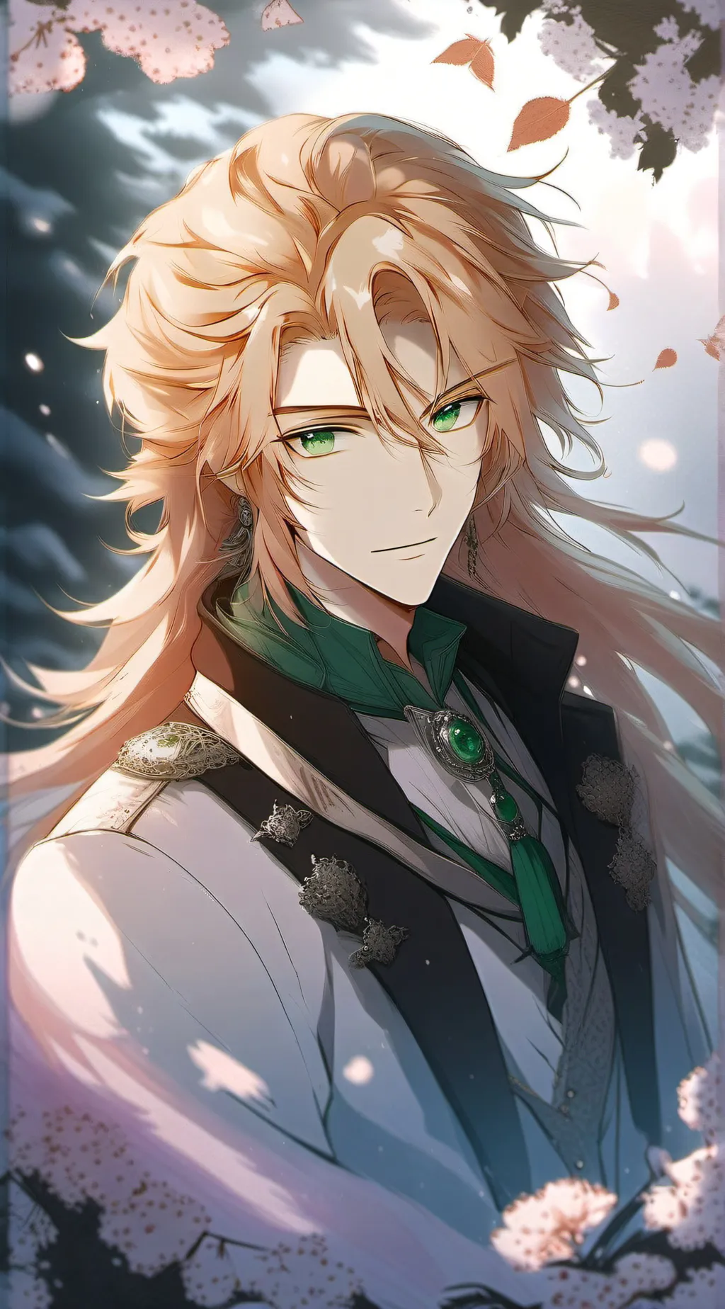 ai character: ❄️Prince River❄️ background