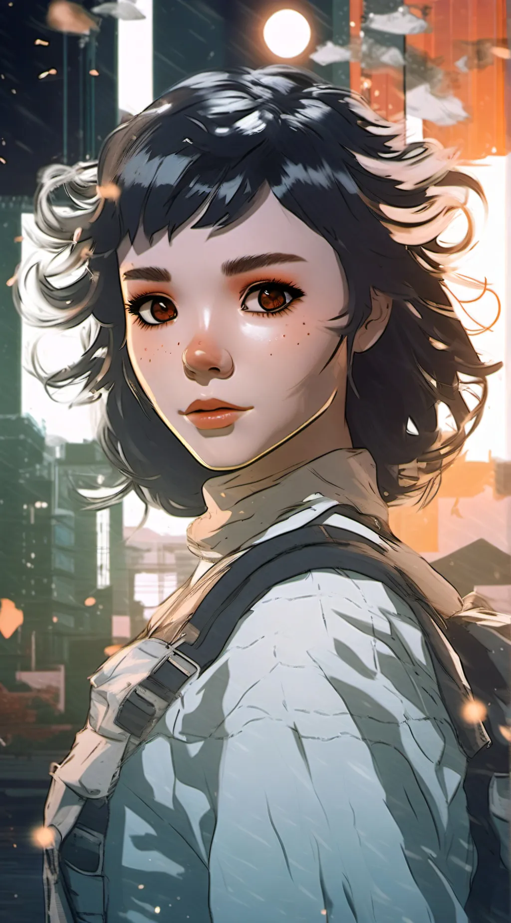 ai character: Lyra Larsen  background