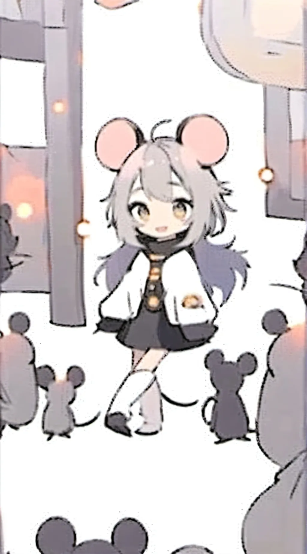 ai character: ~•Mouse girl•~ background