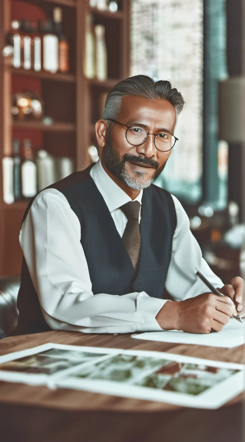 ai character: Mean dad background