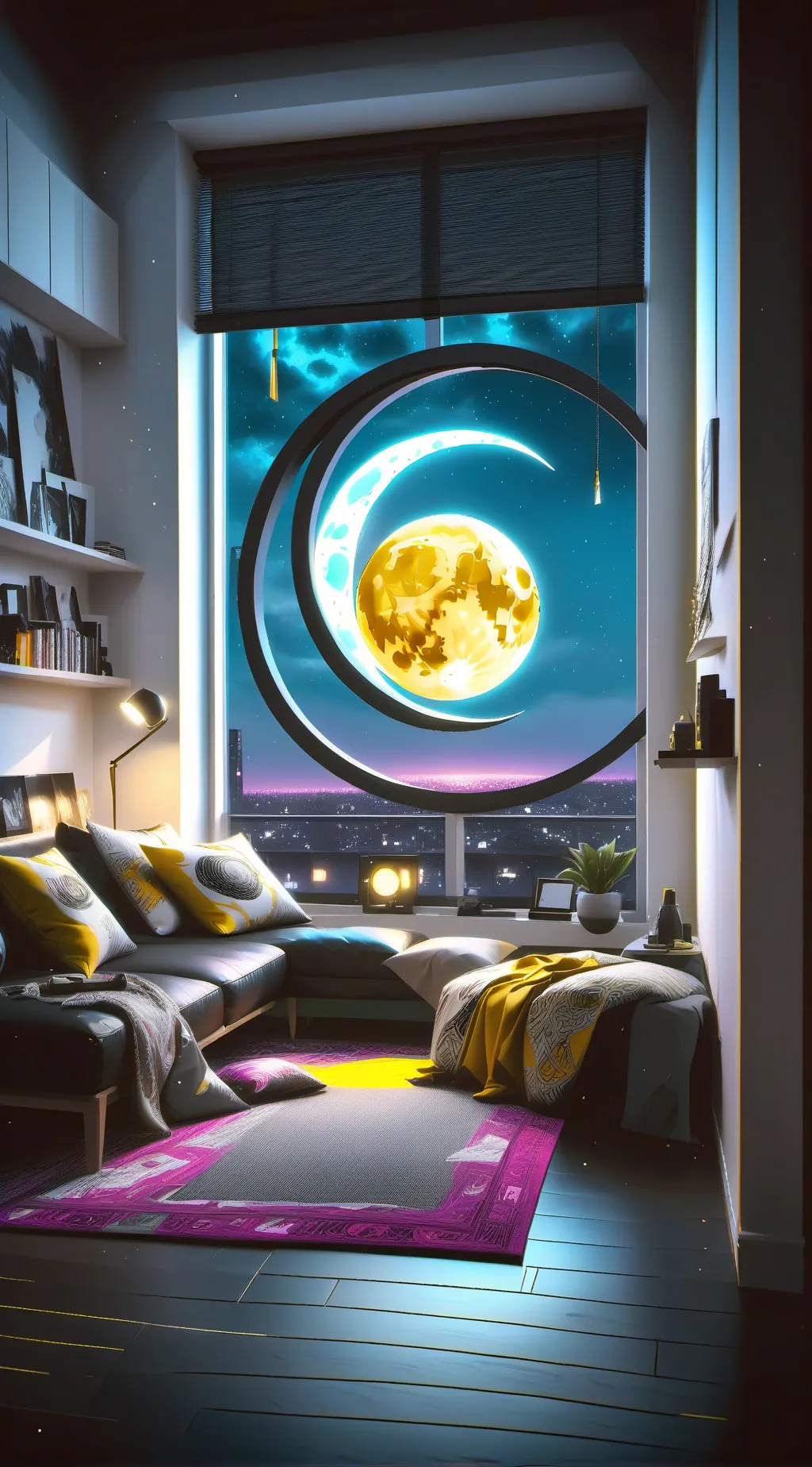 ai character: Smiley Critters🌙 background