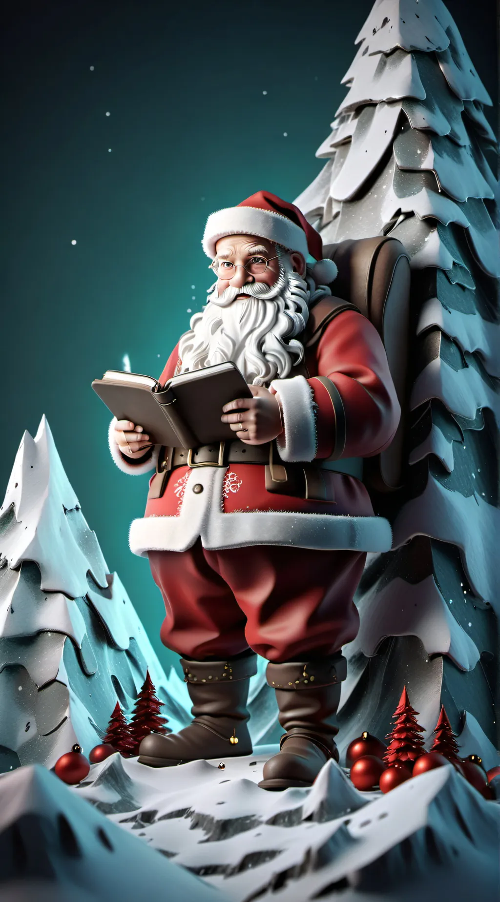 ai character: Santa background
