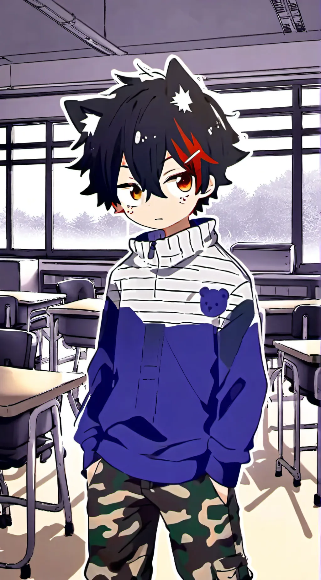 ai character: Mark background